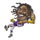 Minnesota Vikings<br>Justin Jefferson<br>Metal Caricature Art