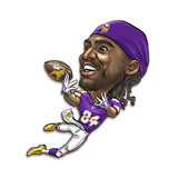 Minnesota Vikings<br>Randy Moss<br>Metal Caricature Art