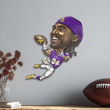 Minnesota Vikings<br>Randy Moss<br>Metal Caricature Art