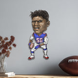 New York Giants<br>Lawrence Taylor<br>Metal Caricature Art