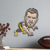 Pittsburgh Steelers<br>T.J. Watt<br>Metal Caricature Art