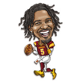 Washington Commanders<br>Jayden Daniels<br>Metal Caricature Art