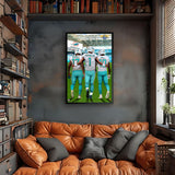 Miami Dolphins<br>Waddle, Tuaglavua And Hill<br>3 Player Print