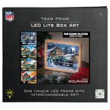 Miami Dolphins<br>LED Lite Box Four Seasons Art