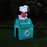 Miami Dolphins<br>Inflatable Snoopy™ Doghouse