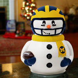 Michigan Wolverines<br>Ceramic Snowman Cookie Jar