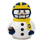 Michigan Wolverines<br>Ceramic Snowman Cookie Jar