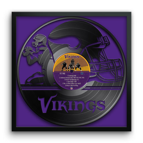 Minnesota Vikings<br>Vinyl Record Print