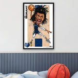 Memphis Grizzlies<br>Ja Morant<br>Team Court Caricature Print