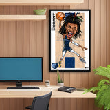 Memphis Grizzlies<br>Ja Morant<br>Team Court Caricature Print