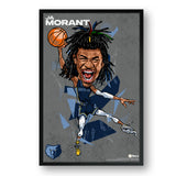 Memphis Grizzlies<br>Ja Morant<br>Abstract Caricature Print