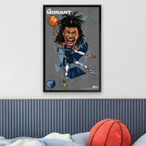 Memphis Grizzlies<br>Ja Morant<br>Abstract Caricature Print