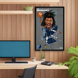 Memphis Grizzlies<br>Ja Morant<br>Abstract Caricature Print