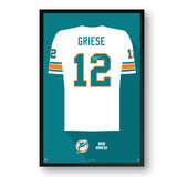 Miami Dolphins<br>Bob Griese Jersey Print