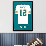 Miami Dolphins<br>Bob Griese Jersey Print