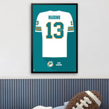 Miami Dolphins<br>Dan Marino Jersey Print