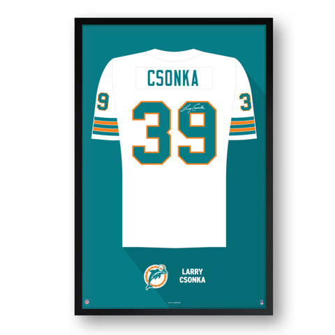 Miami Dolphins<br>Larry Csonka Jersey Print