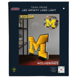 Michigan Wolverines<br>LED Infinity Logo Light