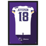 Minnesota Vikings<br>Justin Jefferson Jersey Print