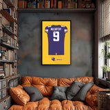 Minnesota Vikings<br>JJ McCarthy Jersey Print