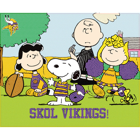 Minnesota Vikings Peanuts®<br>Diamond Painting Craft Kit