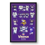 Minnesota Vikings<br>Uniform Heritage Vertical Print