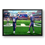 New England Patriots<br>Maye and Polk<br>2 Player Print