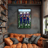 New England Patriots<br>Polk, May And Henry<br>3 Player Print