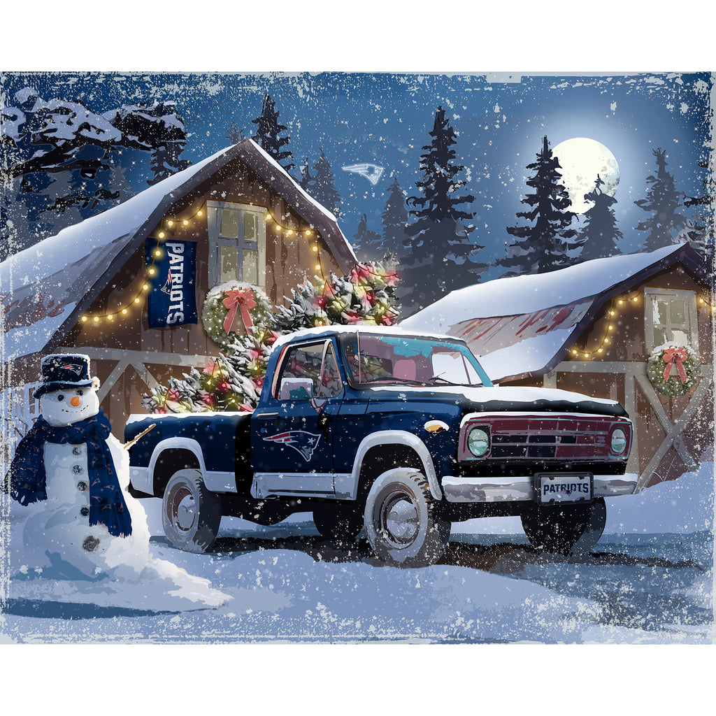 New England PatriotsLED Lite Box Four Seasons Art - For The Deep Rooted ...