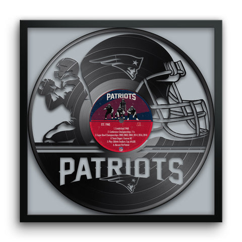 New England Patriots<br>Vinyl Record Print
