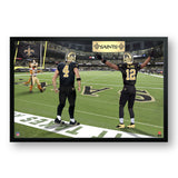 New Orleans Saints<br>Carr and Olave<br>2 Player Print