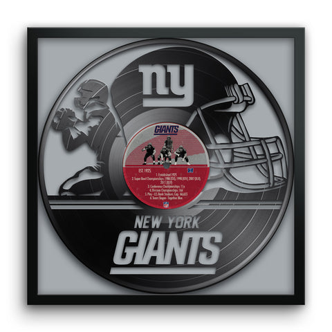 New York Giants<br>Vinyl Record Print