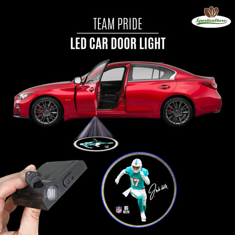 Miami Dolphins<br>Jaylen Waddle LED Car Door Light