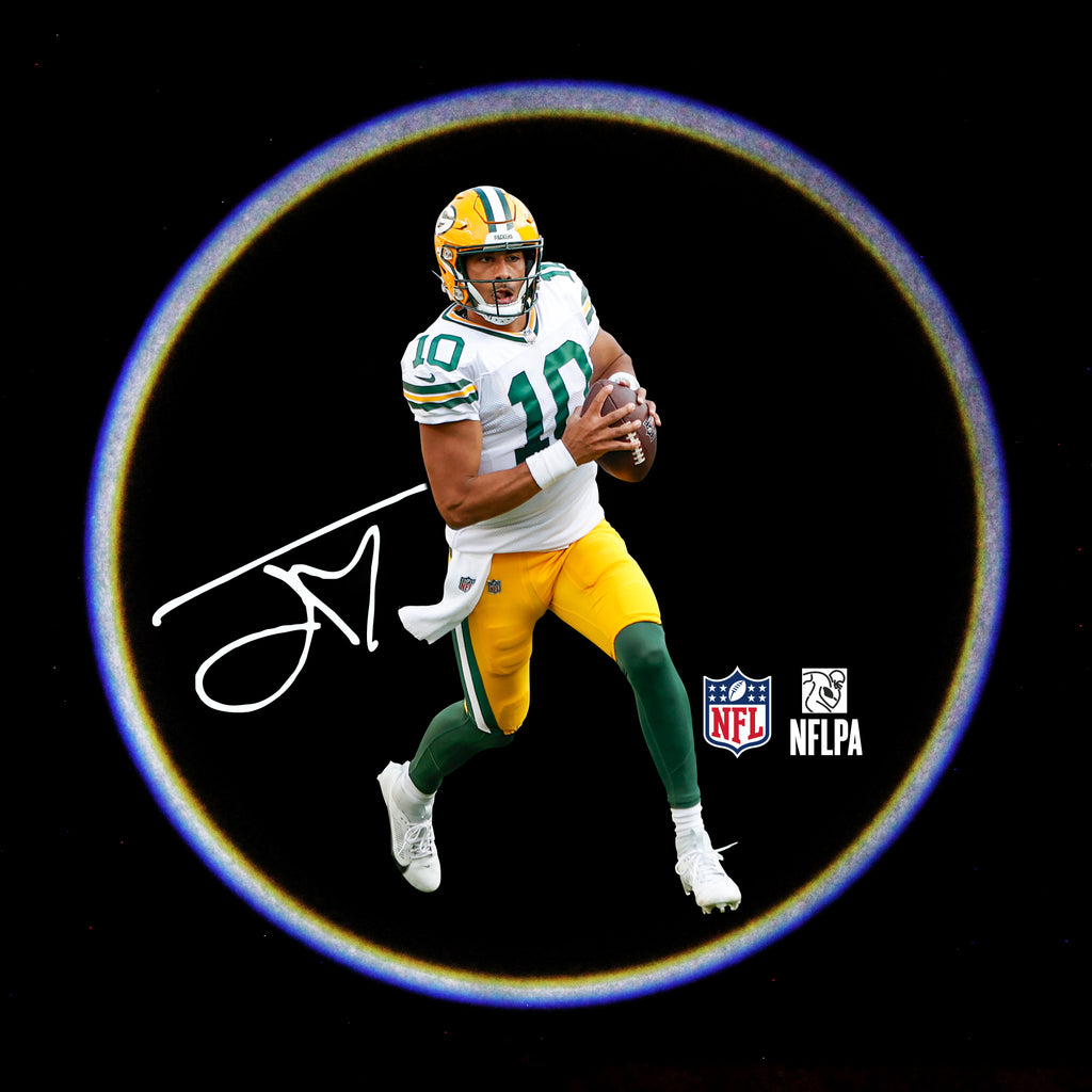 Green Bay Packers Jordan Love Team Pride LED Car Door Light For The