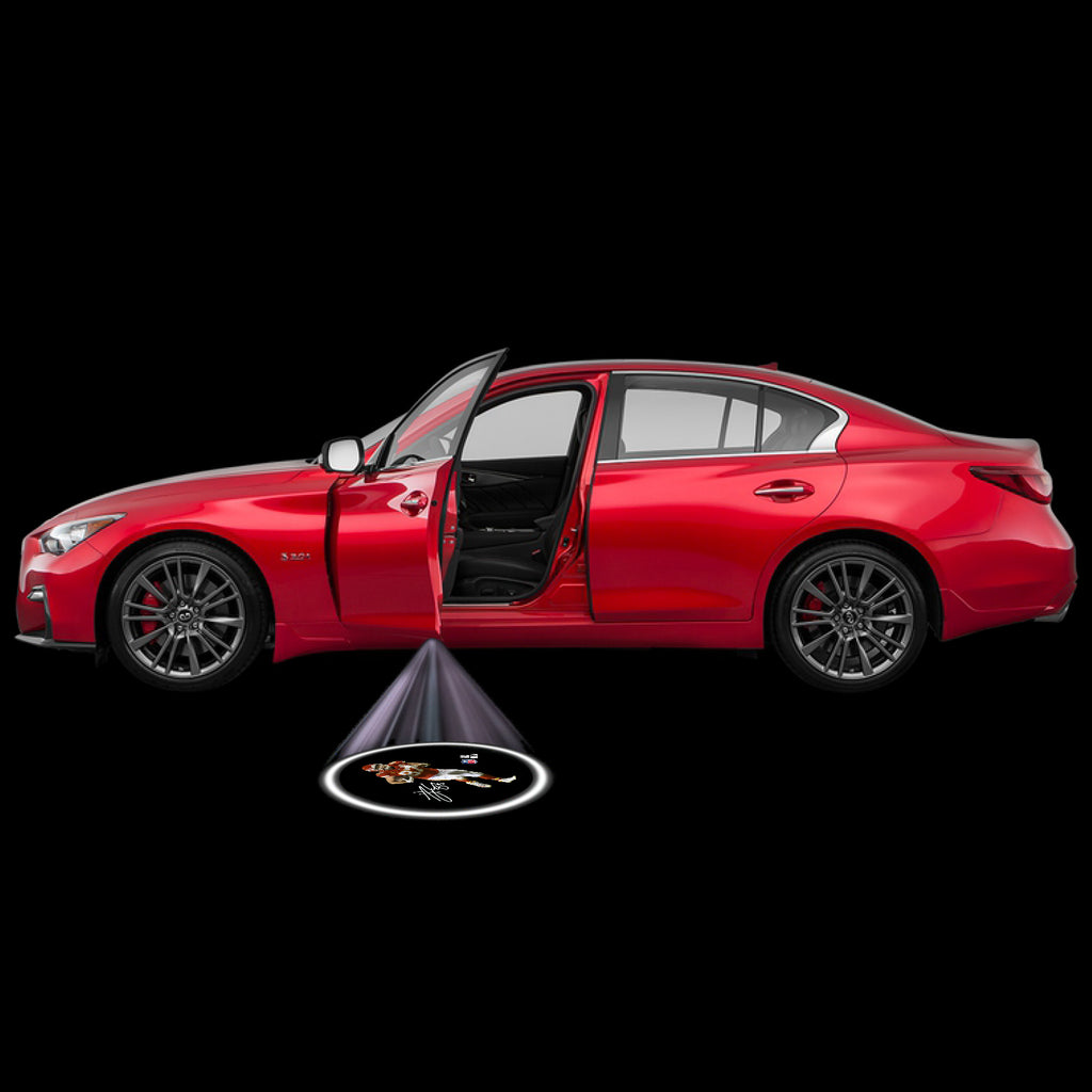 Kansas City Chiefs Travis Kelce Team Pride LED Car Door Light For