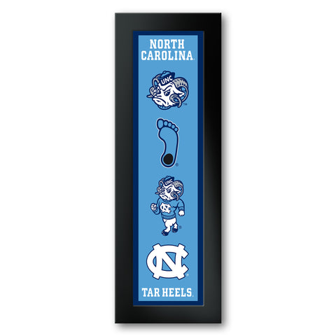 North Carolina Tarheels<br>Logo Heritage Print