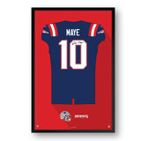 New England Patriots<br>Drake Maye Jersey Print