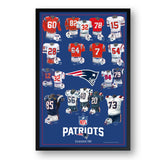 New England Patriots<br>Uniform Heritage Vertical Print