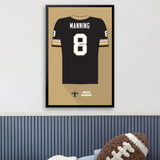 New Orleans Saints<br>Archie Manning Jersey Print