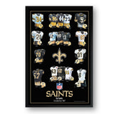 New Orleans Saints<br>Uniform Heritage Vertical Print