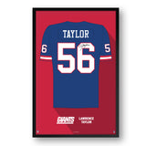 New York Giants<br>Lawrence Taylor Jersey Print