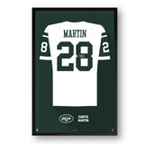 New York Jets<br>Curtis Martin Jersey Print