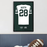 New York Jets<br>Curtis Martin Jersey Print