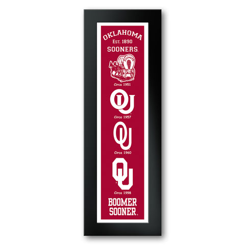 Oklahoma Sooners<br>Logo Heritage Print