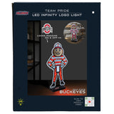 Ohio State Buckeyes Brutus<br>LED Infinity Logo Light