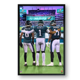 Philadelphia Eagles<br>Smith, Hurts, And Brown<br>3 Player Print