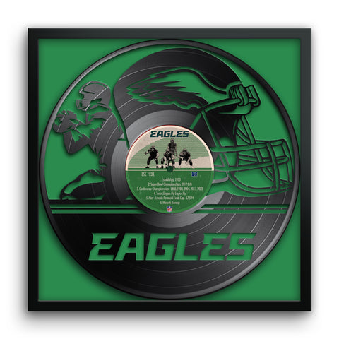 Philadelphia Eagles<br>Vinyl Record Print