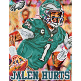 Philadelphia Eagles<br>Jalen Hurts Diamond Painting Craft Kit