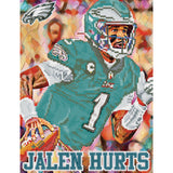 Philadelphia Eagles<br>Jalen Hurts Diamond Painting Craft Kit