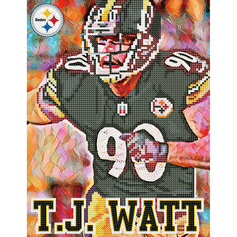 Pittsburgh Steelers<br>T.J. Watt Diamond Painting Craft Kit